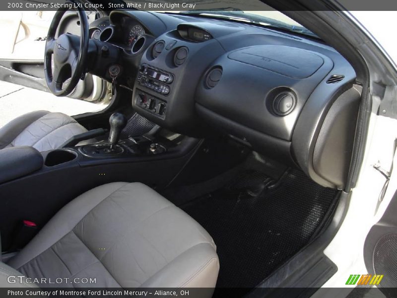 Stone White / Black/Light Gray 2002 Chrysler Sebring LXi Coupe