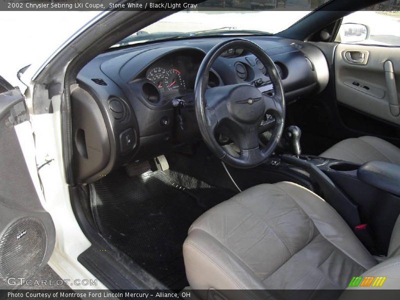 Stone White / Black/Light Gray 2002 Chrysler Sebring LXi Coupe