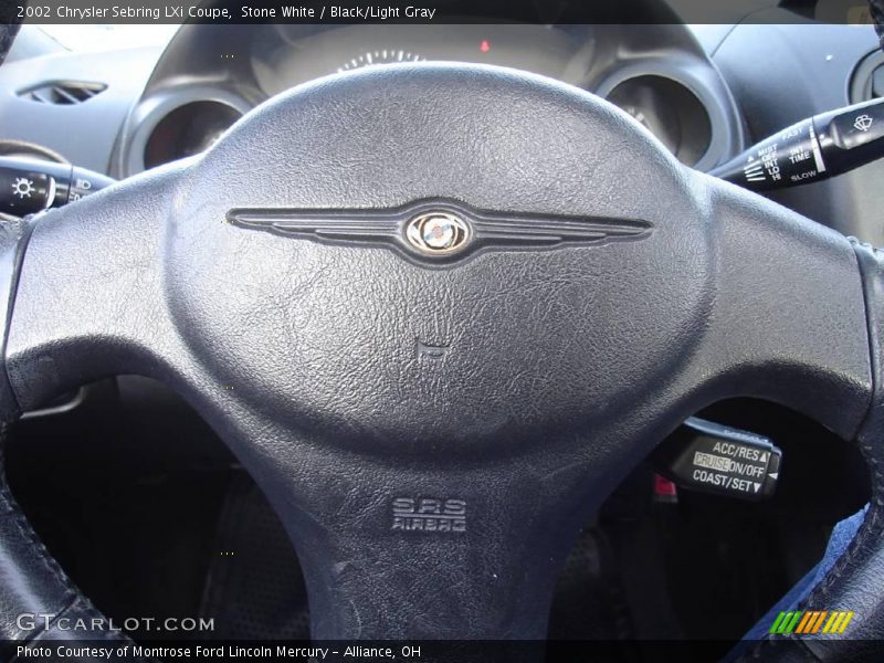Stone White / Black/Light Gray 2002 Chrysler Sebring LXi Coupe