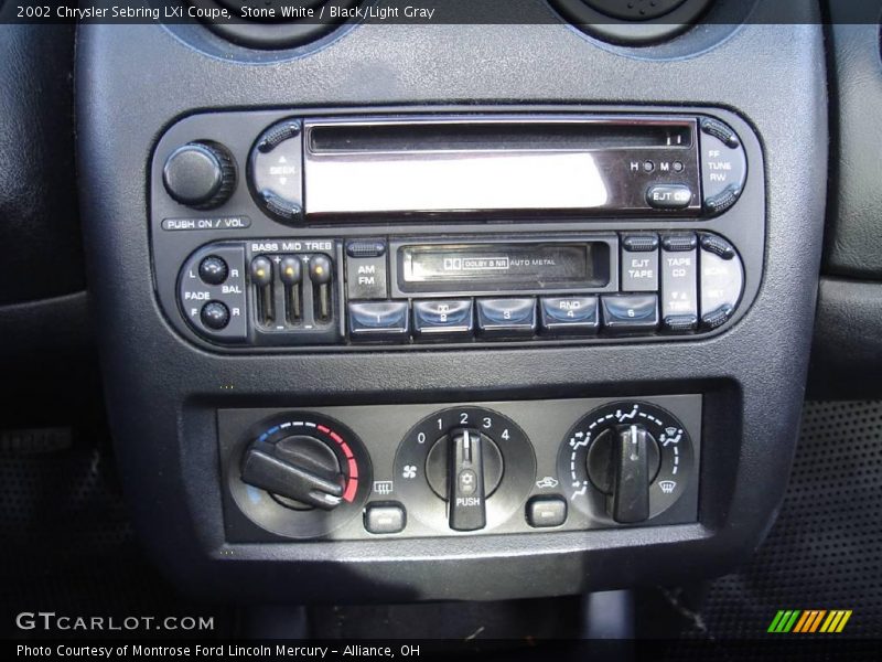 Stone White / Black/Light Gray 2002 Chrysler Sebring LXi Coupe