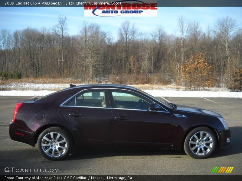 Black Cherry / Cashmere/Cocoa 2009 Cadillac CTS 4 AWD Sedan