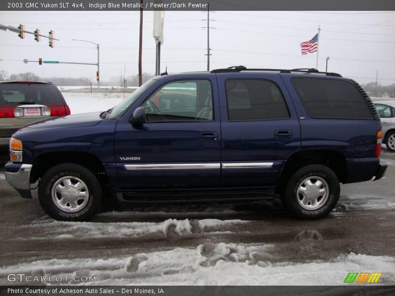 Indigo Blue Metallic / Pewter/Dark Pewter 2003 GMC Yukon SLT 4x4
