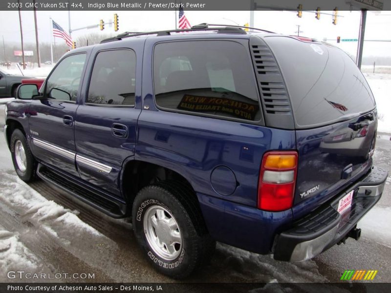 Indigo Blue Metallic / Pewter/Dark Pewter 2003 GMC Yukon SLT 4x4