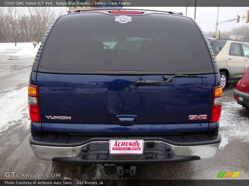 Indigo Blue Metallic / Pewter/Dark Pewter 2003 GMC Yukon SLT 4x4