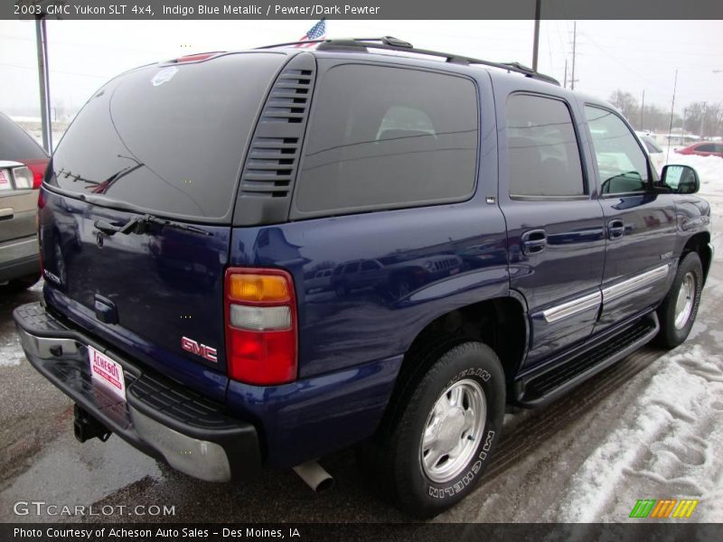 Indigo Blue Metallic / Pewter/Dark Pewter 2003 GMC Yukon SLT 4x4