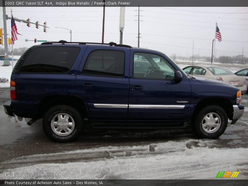 Indigo Blue Metallic / Pewter/Dark Pewter 2003 GMC Yukon SLT 4x4