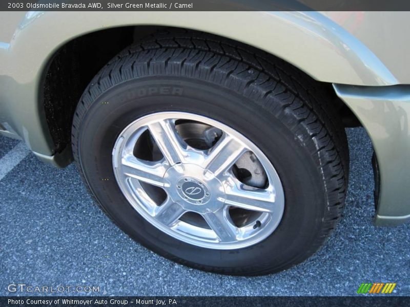 Silver Green Metallic / Camel 2003 Oldsmobile Bravada AWD