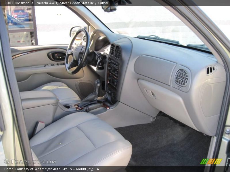 Silver Green Metallic / Camel 2003 Oldsmobile Bravada AWD