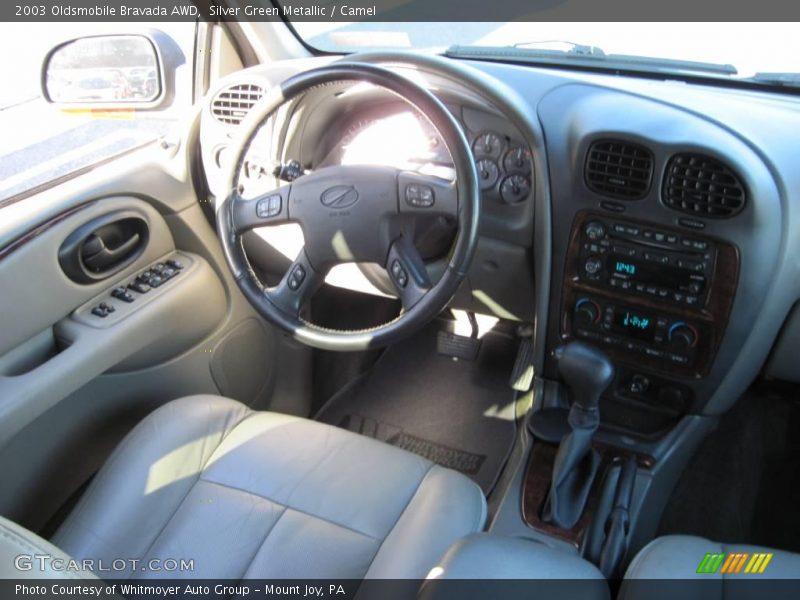 Silver Green Metallic / Camel 2003 Oldsmobile Bravada AWD