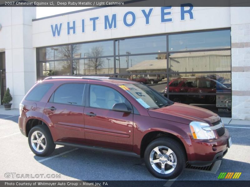 Deep Ruby Metallic / Light Cashmere 2007 Chevrolet Equinox LS
