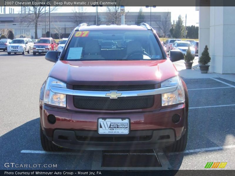 Deep Ruby Metallic / Light Cashmere 2007 Chevrolet Equinox LS