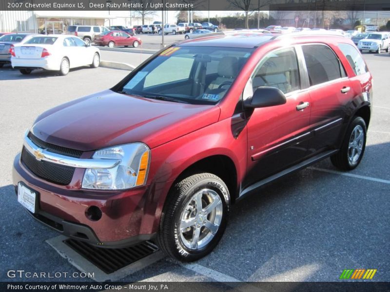 Deep Ruby Metallic / Light Cashmere 2007 Chevrolet Equinox LS