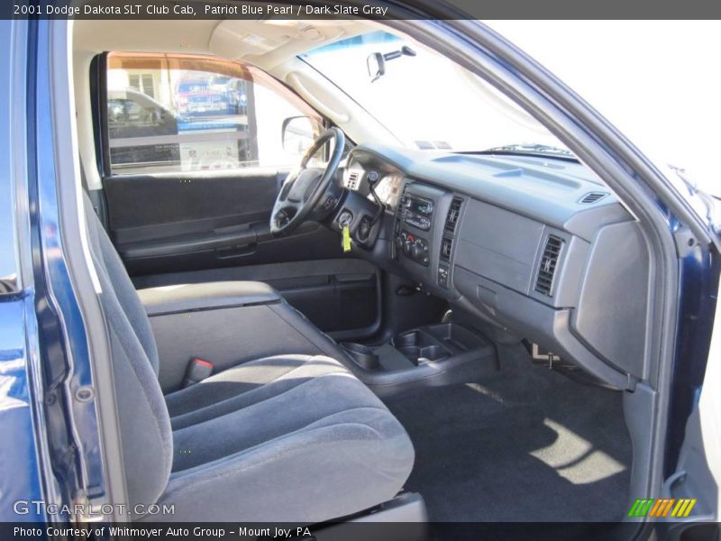 Patriot Blue Pearl / Dark Slate Gray 2001 Dodge Dakota SLT Club Cab