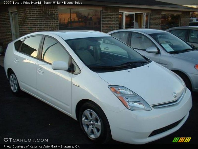 Super White / Bisque Beige 2007 Toyota Prius Hybrid