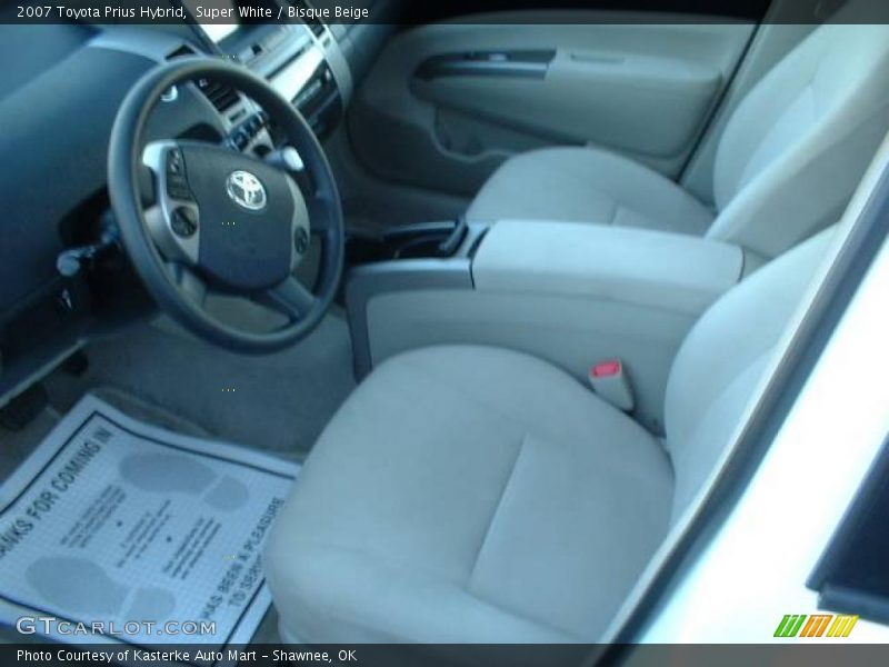 Super White / Bisque Beige 2007 Toyota Prius Hybrid