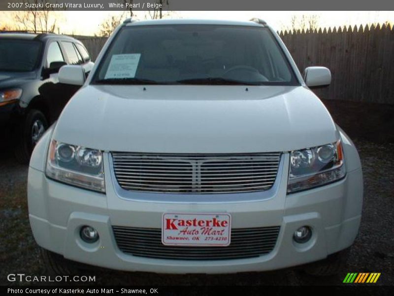 White Pearl / Beige 2007 Suzuki Grand Vitara Luxury