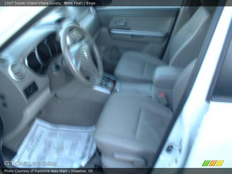 White Pearl / Beige 2007 Suzuki Grand Vitara Luxury