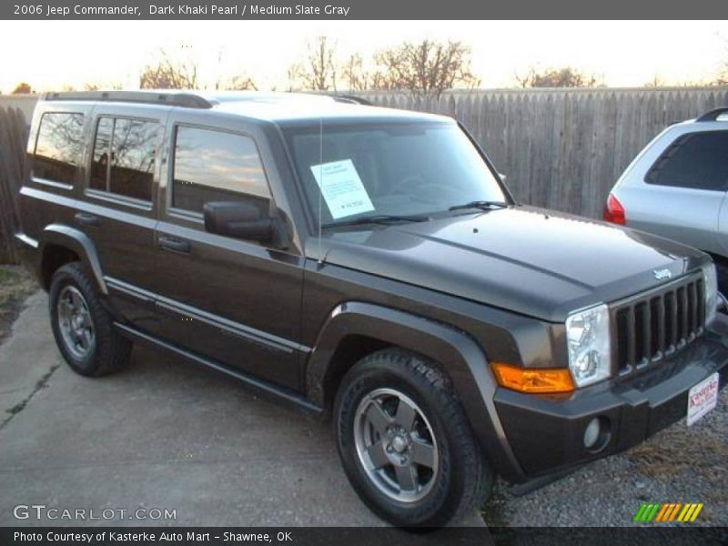 Dark Khaki Pearl / Medium Slate Gray 2006 Jeep Commander