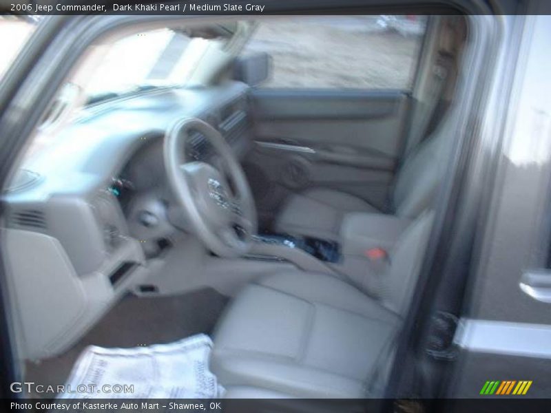 Dark Khaki Pearl / Medium Slate Gray 2006 Jeep Commander