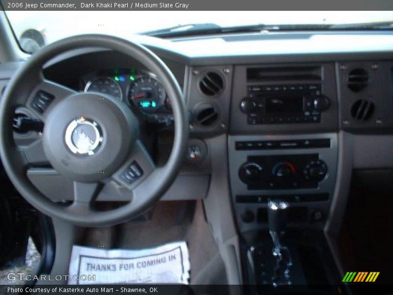 Dark Khaki Pearl / Medium Slate Gray 2006 Jeep Commander