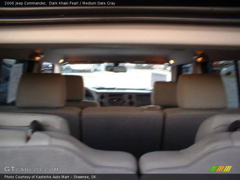 Dark Khaki Pearl / Medium Slate Gray 2006 Jeep Commander