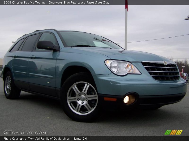 Clearwater Blue Pearlcoat / Pastel Slate Gray 2008 Chrysler Pacifica Touring