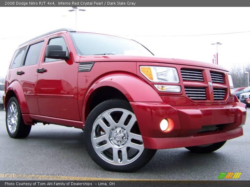 Inferno Red Crystal Pearl / Dark Slate Gray 2008 Dodge Nitro R/T 4x4