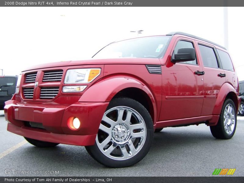 Inferno Red Crystal Pearl / Dark Slate Gray 2008 Dodge Nitro R/T 4x4