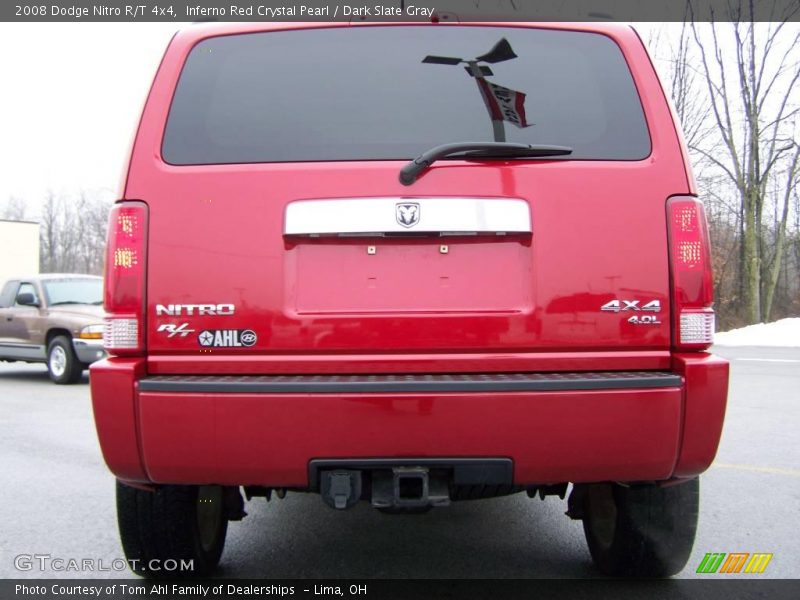 Inferno Red Crystal Pearl / Dark Slate Gray 2008 Dodge Nitro R/T 4x4
