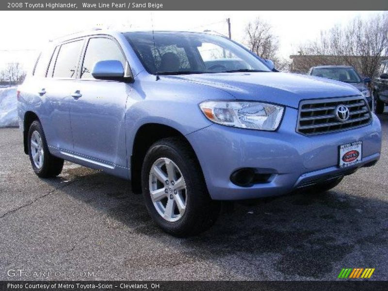Wave Line Pearl / Sand Beige 2008 Toyota Highlander