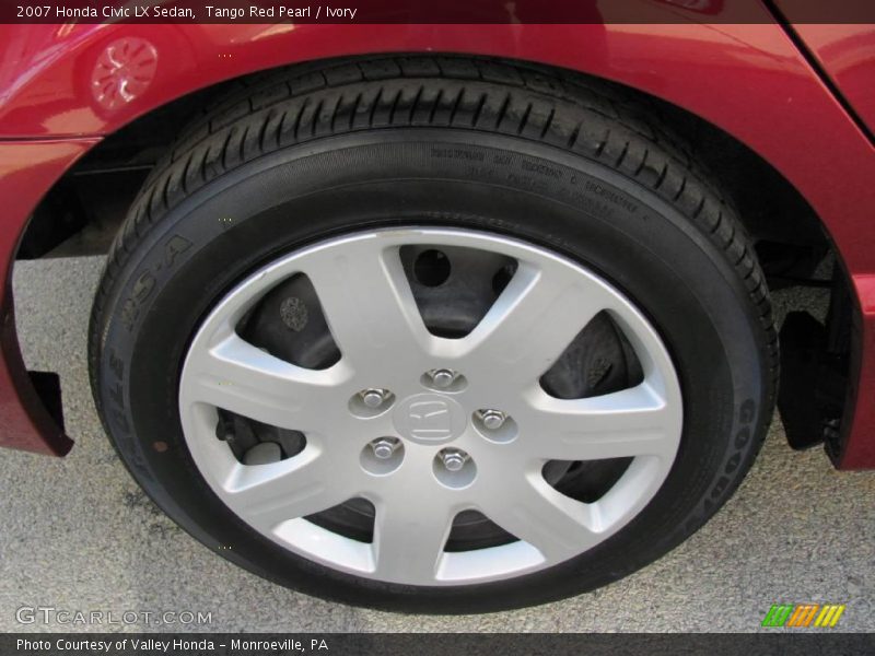 Tango Red Pearl / Ivory 2007 Honda Civic LX Sedan