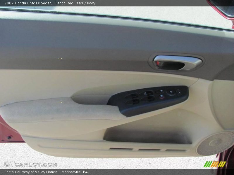 Tango Red Pearl / Ivory 2007 Honda Civic LX Sedan