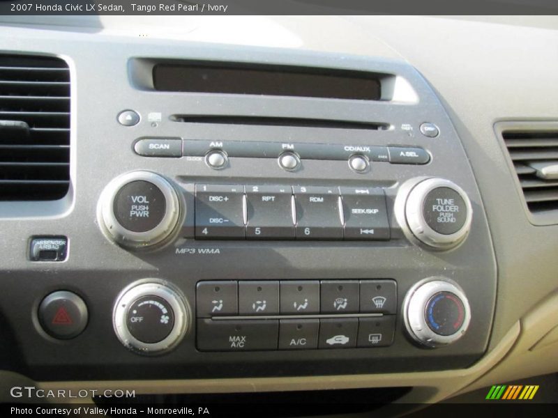 Tango Red Pearl / Ivory 2007 Honda Civic LX Sedan
