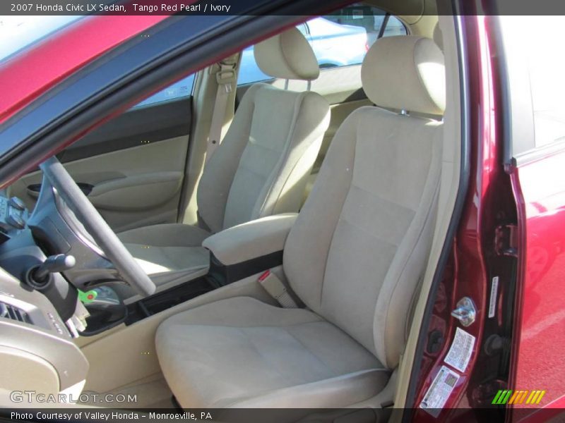 Tango Red Pearl / Ivory 2007 Honda Civic LX Sedan