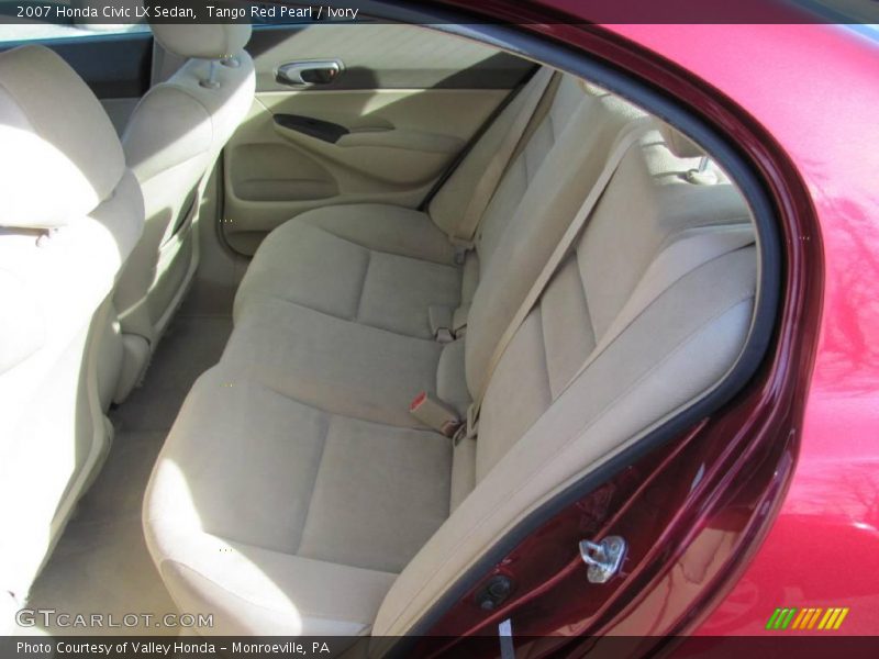 Tango Red Pearl / Ivory 2007 Honda Civic LX Sedan
