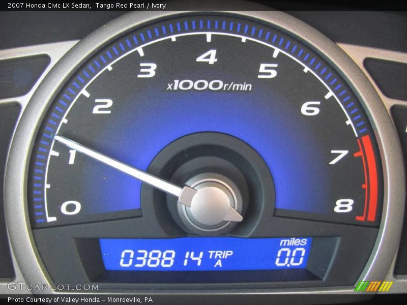 Tango Red Pearl / Ivory 2007 Honda Civic LX Sedan