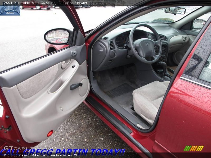 Ruby Red / Pewter 2001 Oldsmobile Alero GX Sedan