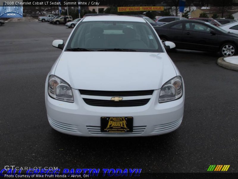 Summit White / Gray 2008 Chevrolet Cobalt LT Sedan