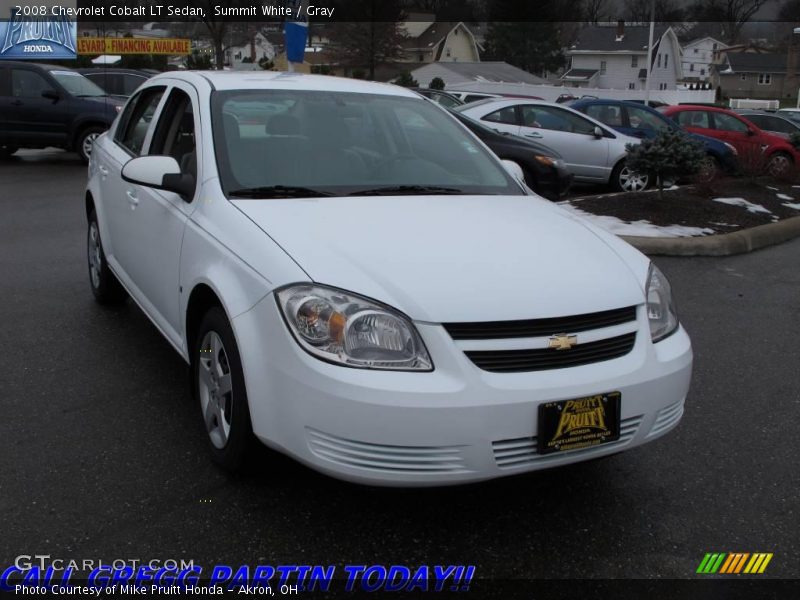 Summit White / Gray 2008 Chevrolet Cobalt LT Sedan