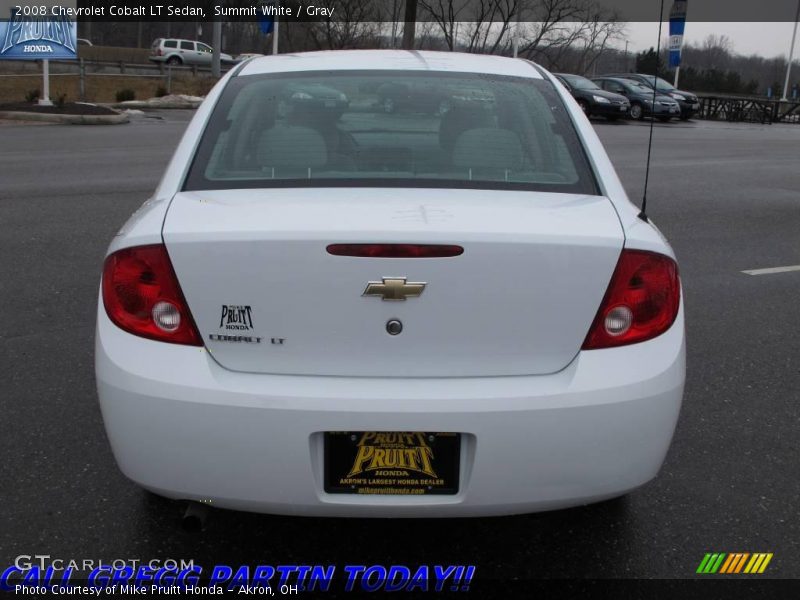 Summit White / Gray 2008 Chevrolet Cobalt LT Sedan
