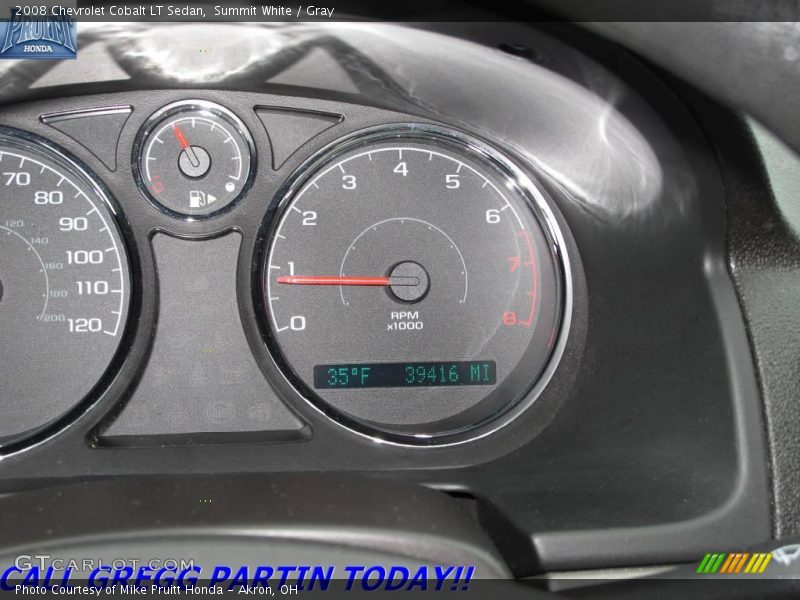 Summit White / Gray 2008 Chevrolet Cobalt LT Sedan