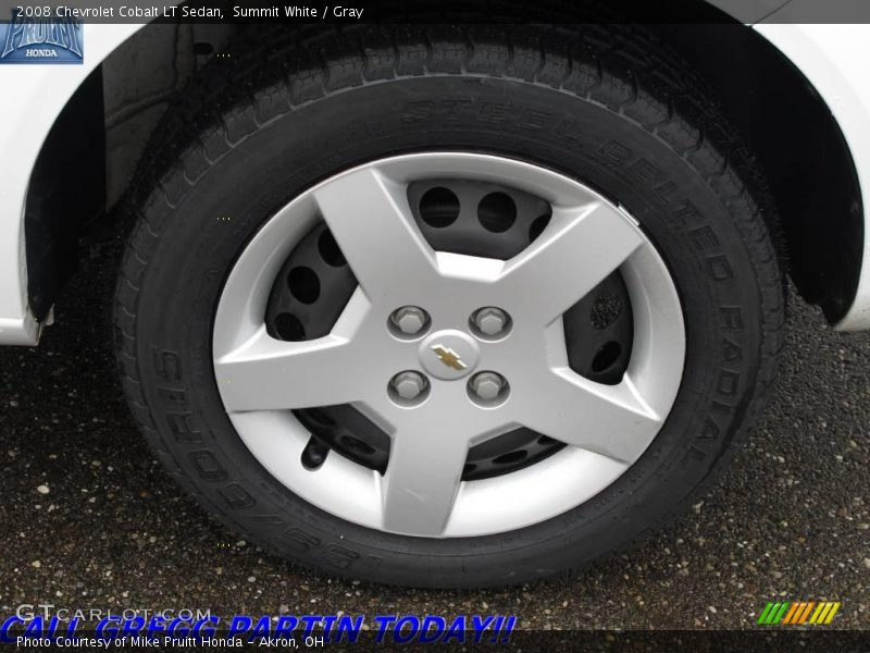 Summit White / Gray 2008 Chevrolet Cobalt LT Sedan
