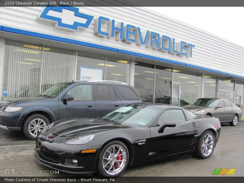 Black / Ebony 2009 Chevrolet Corvette Z06