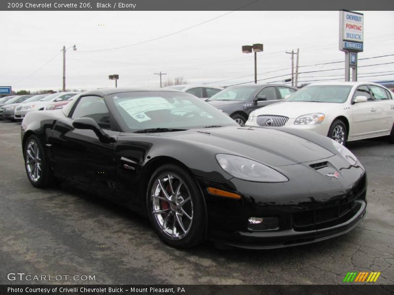 Black / Ebony 2009 Chevrolet Corvette Z06