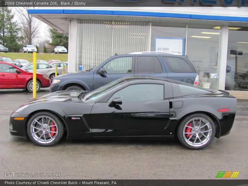 Black / Ebony 2009 Chevrolet Corvette Z06