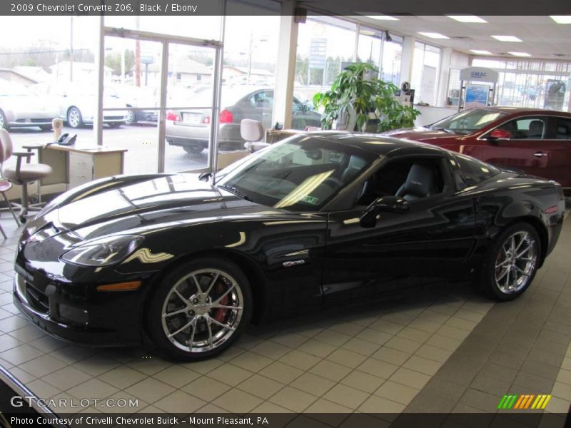 Black / Ebony 2009 Chevrolet Corvette Z06