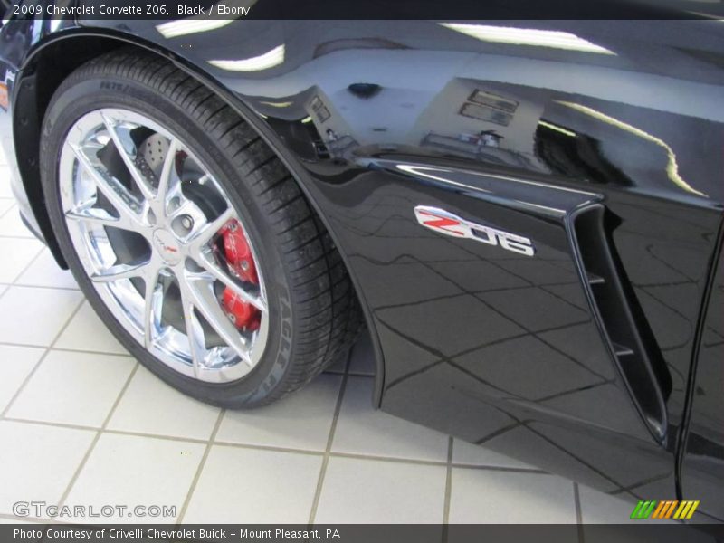 Black / Ebony 2009 Chevrolet Corvette Z06