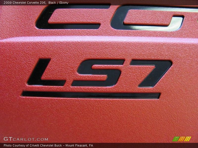 Black / Ebony 2009 Chevrolet Corvette Z06