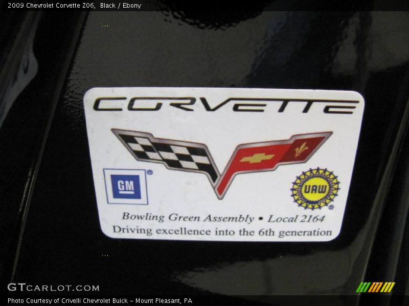 Black / Ebony 2009 Chevrolet Corvette Z06