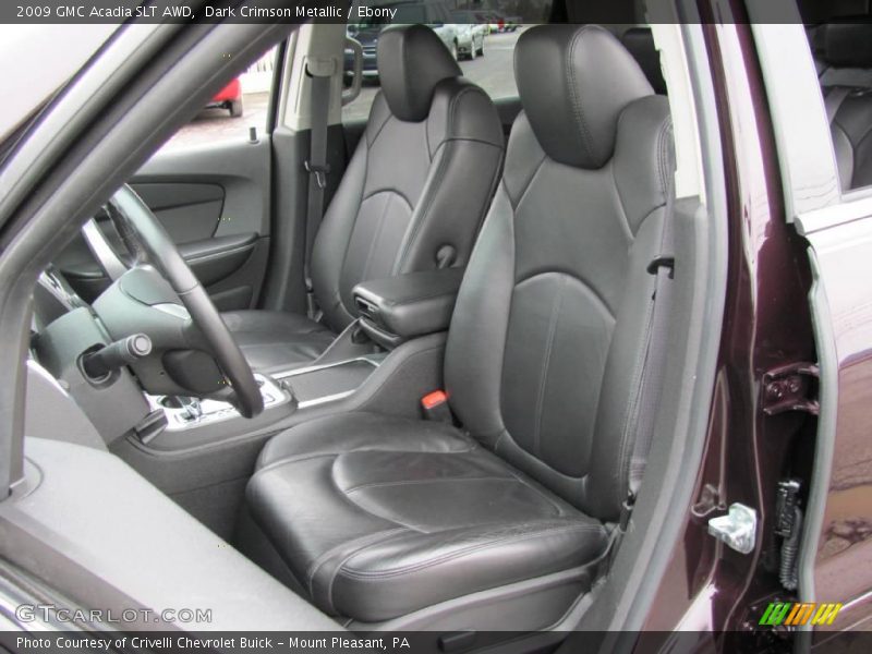 Dark Crimson Metallic / Ebony 2009 GMC Acadia SLT AWD